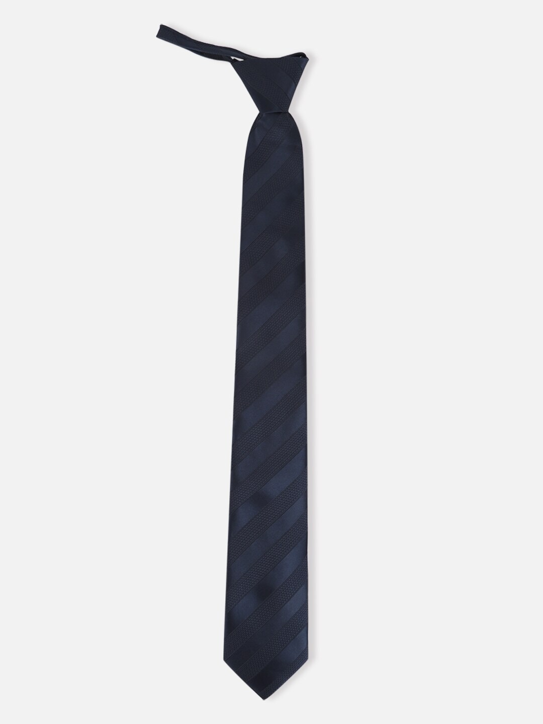

Van Heusen Men Striped Broad Tie, Navy blue