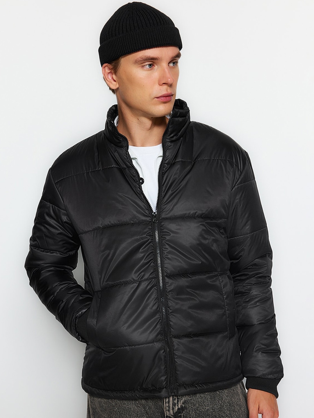 

Trendyol Mock Neck Puffer Jacket, Black