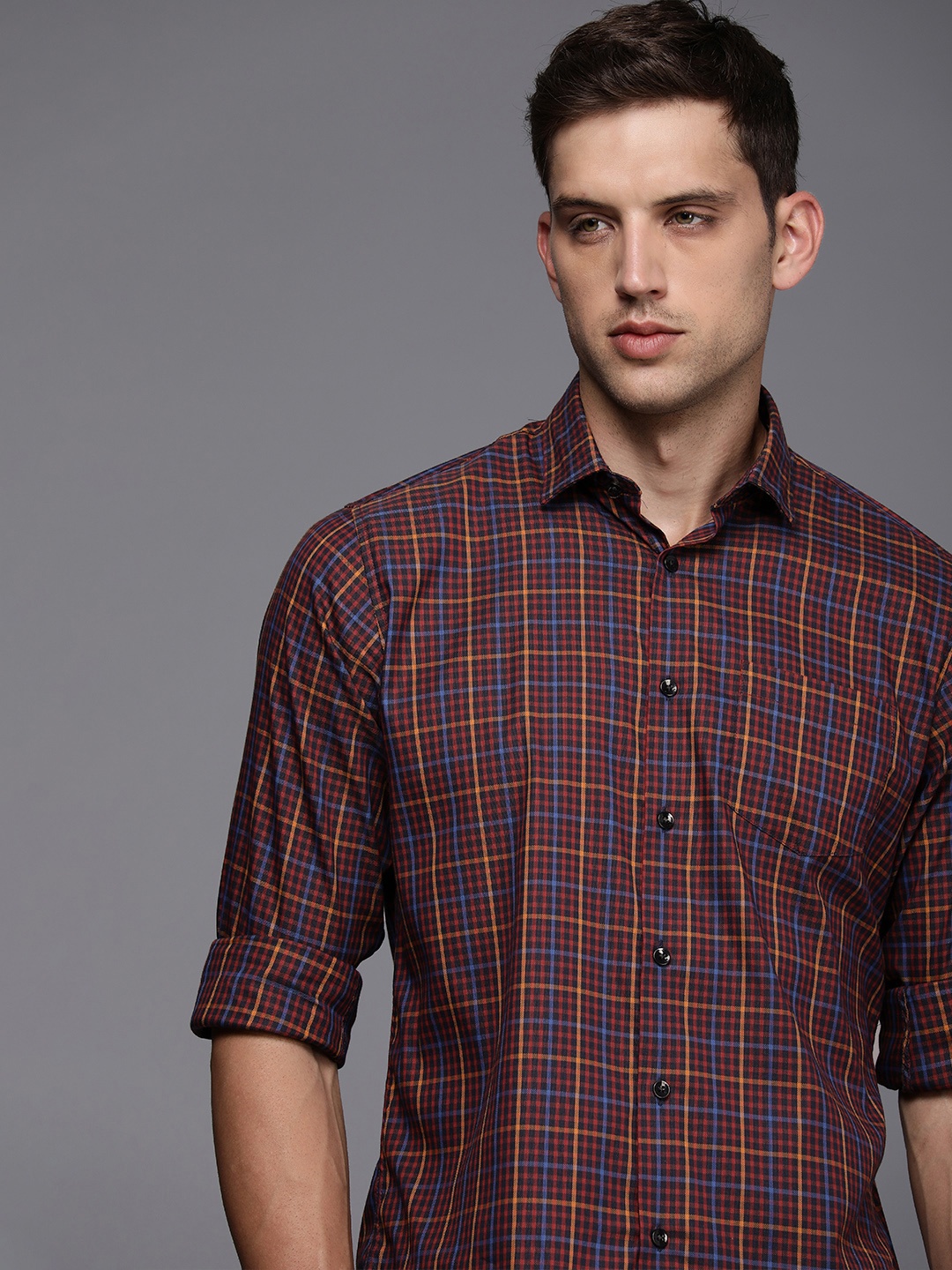 

Allen Solly Sport Fit Checked Casual Shirt, Multi