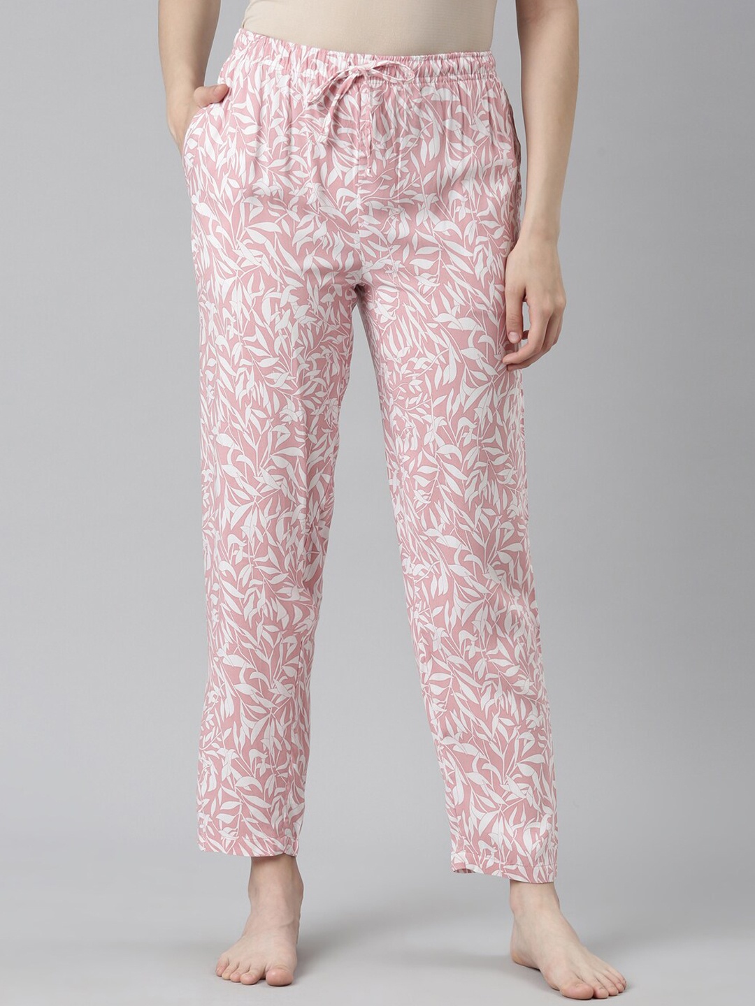 

Go Colors Women Printed Lounge Pants, Pink