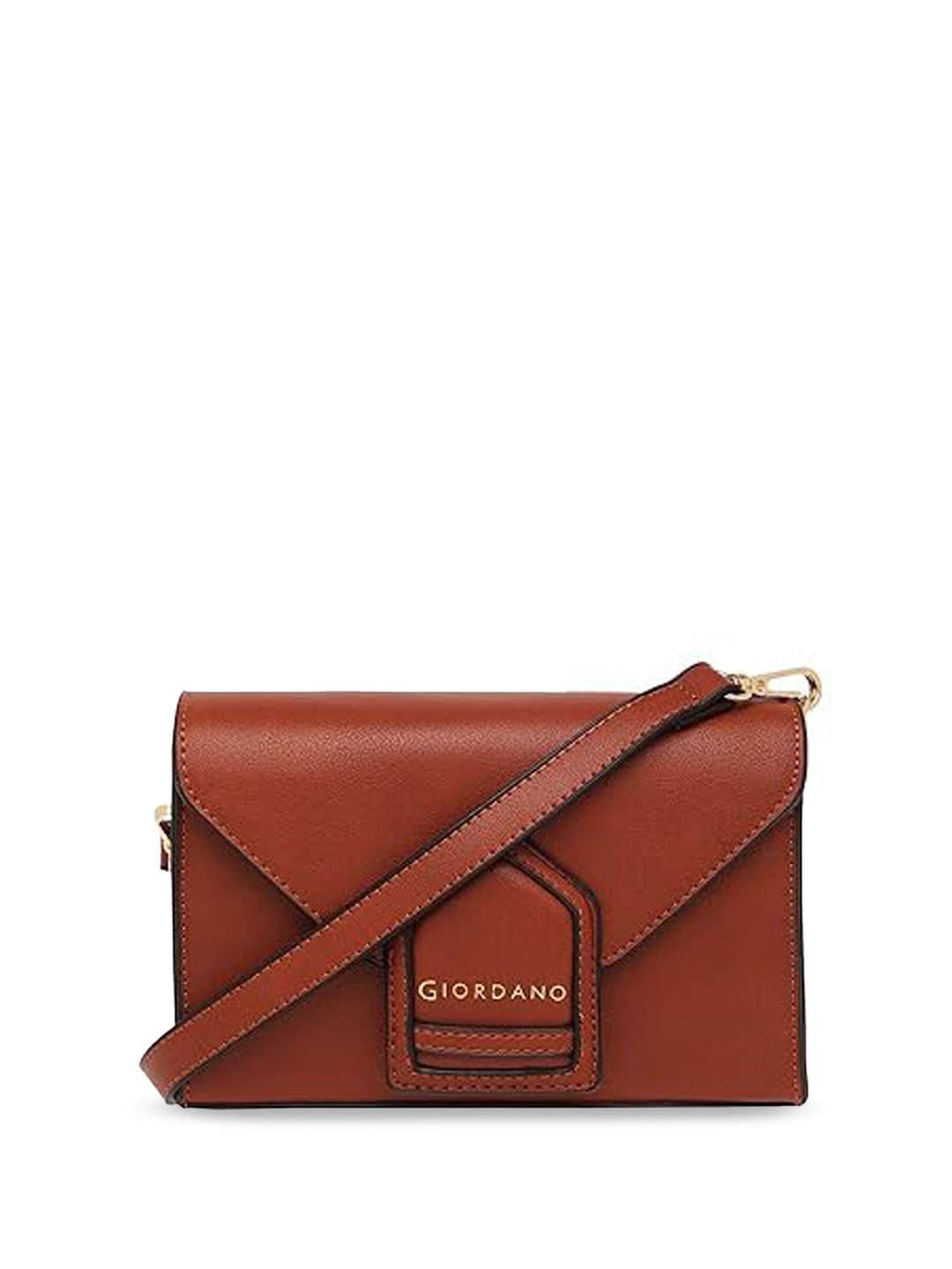 

GIORDANO Structured Sling Bag, Brown
