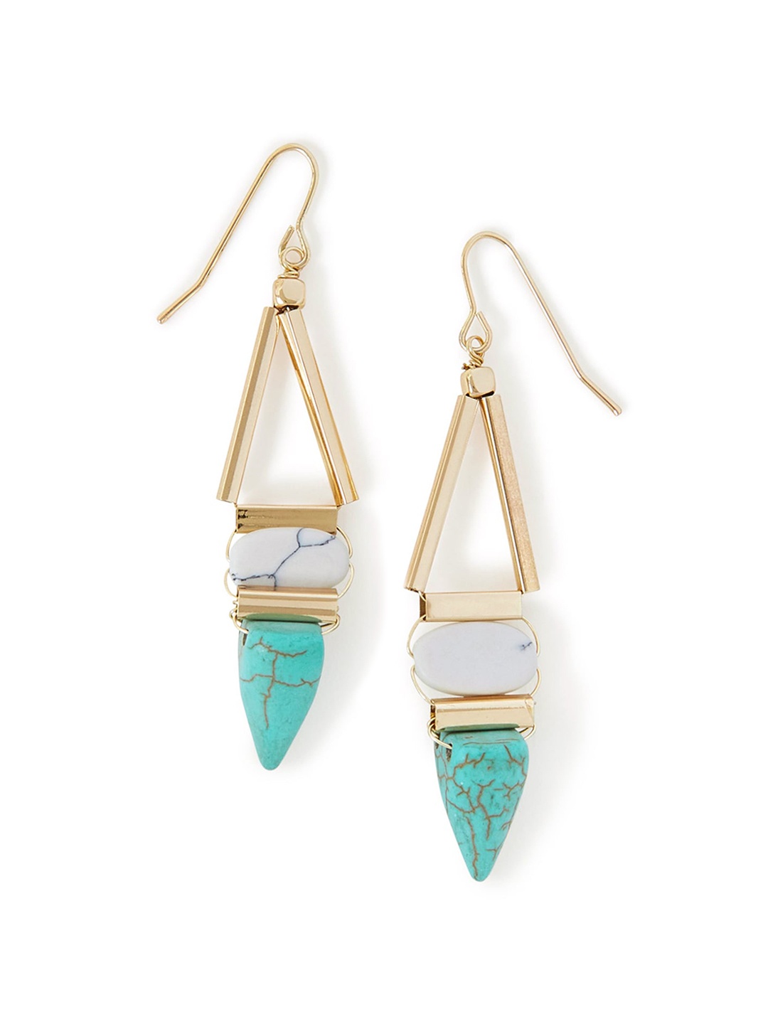 

Accessorize Classic Drop Earrings, Turquoise blue