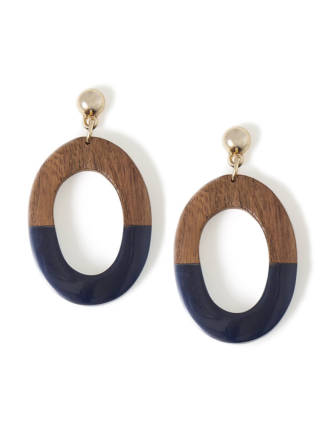 

Accessorize Beaded Classic Wood Drop Earrings, Brown
