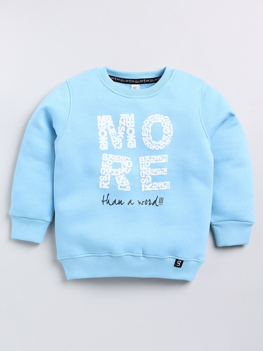 

Ginie Boys Typography Printed Sweatshirt, Blue