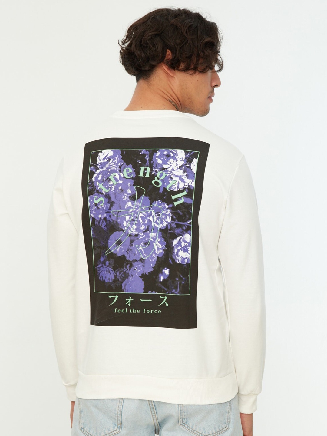 

Trendyol Graphic Printed Sweatshirt, White