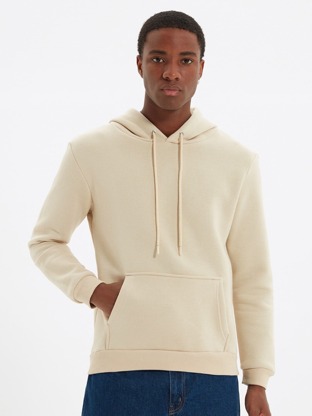 

Trendyol Hooded Pullover Sweatshirt, Beige