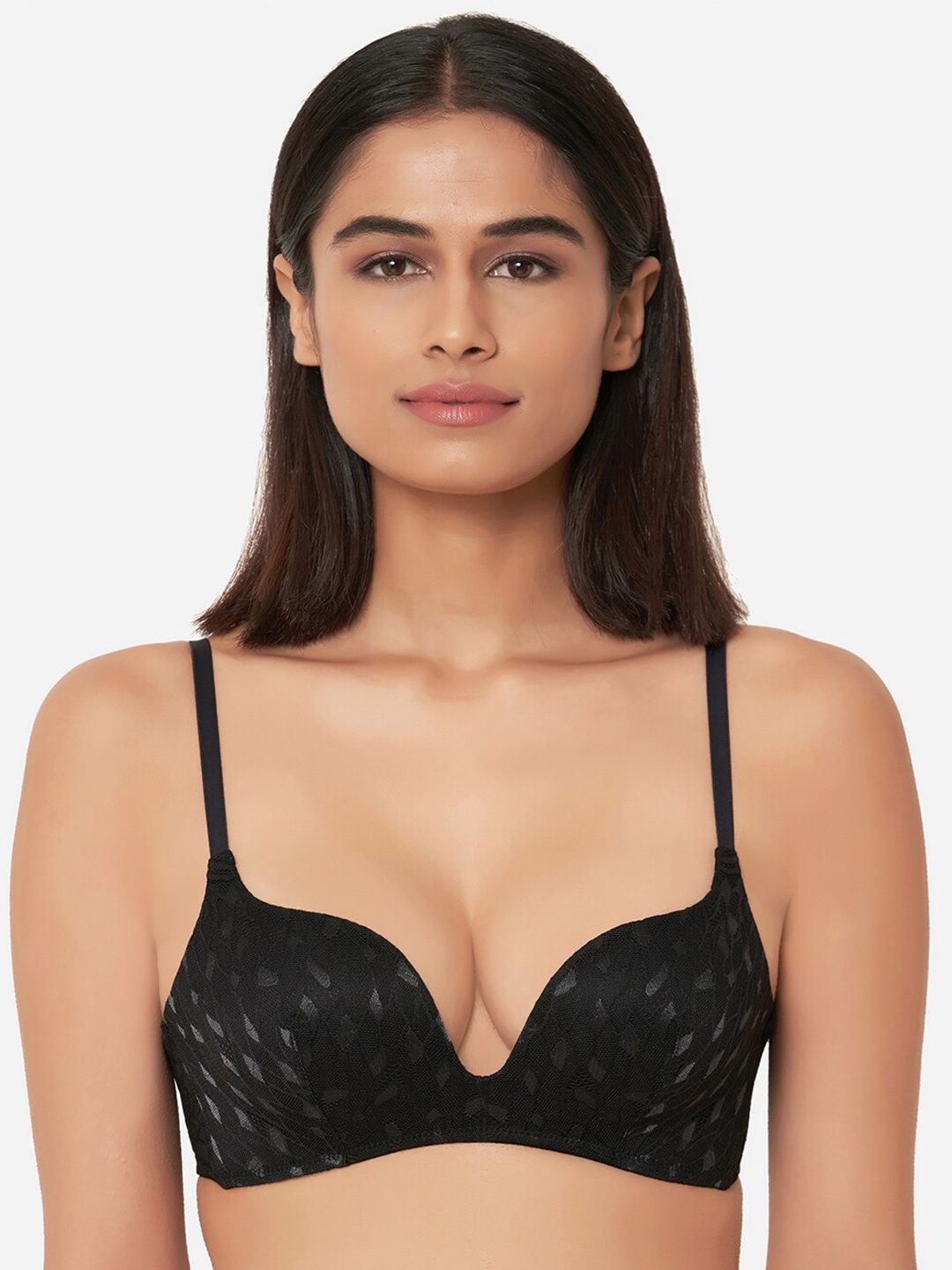 

Wacoal Full Coverage Underwired Rapid-Dry Lightly Padded All Day Comfort Push-Up Bra, Black