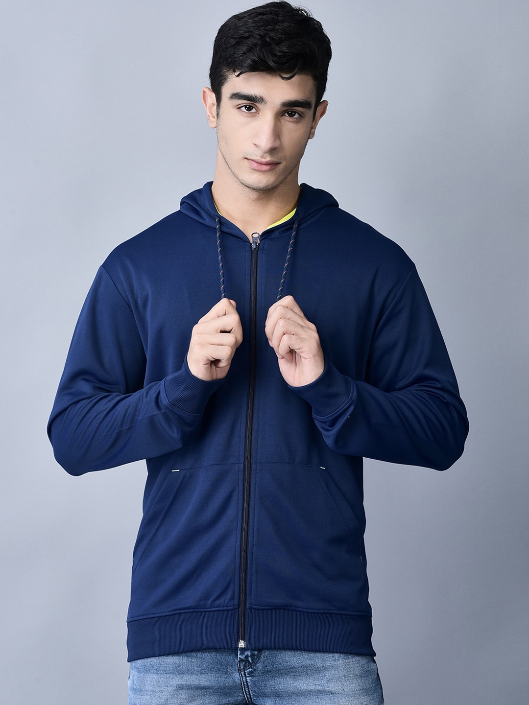 

Shiv Naresh Hooded Bomber Jacket, Blue