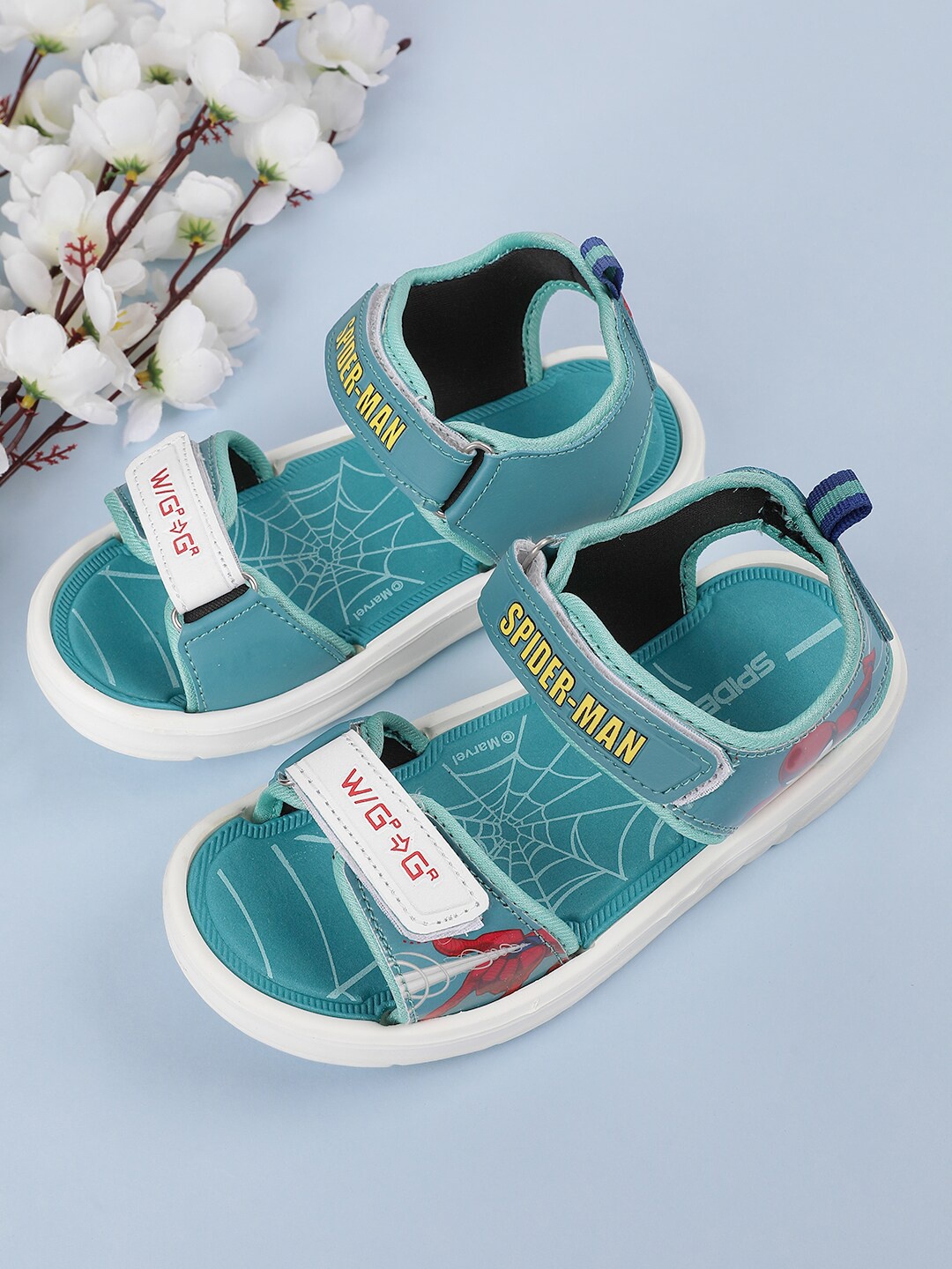 

Kids Ville Boys Spider-Man Printed Sports Sandals, Teal