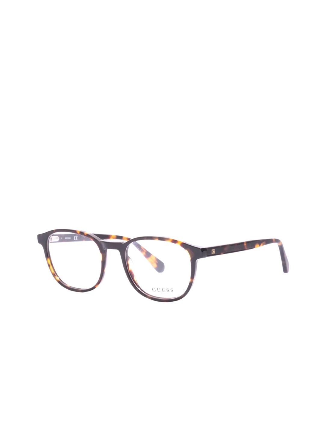 

GUESS Men Abstract Printed Full Rim Square Frames, Brown