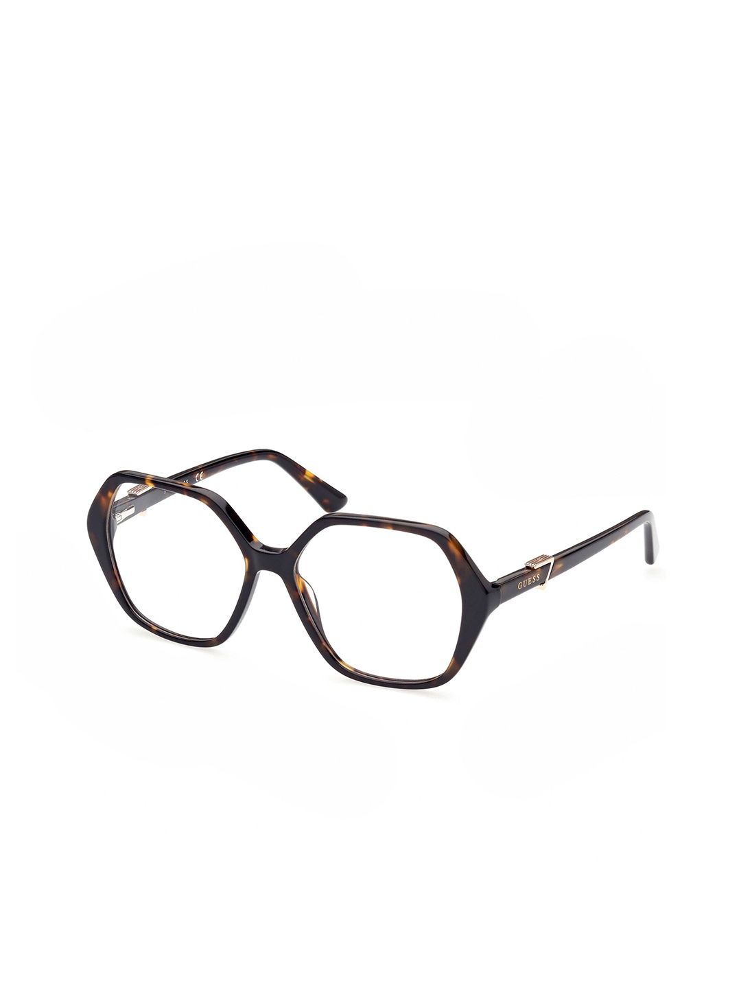 

GUESS Women Full Rim Shield Frames, Brown