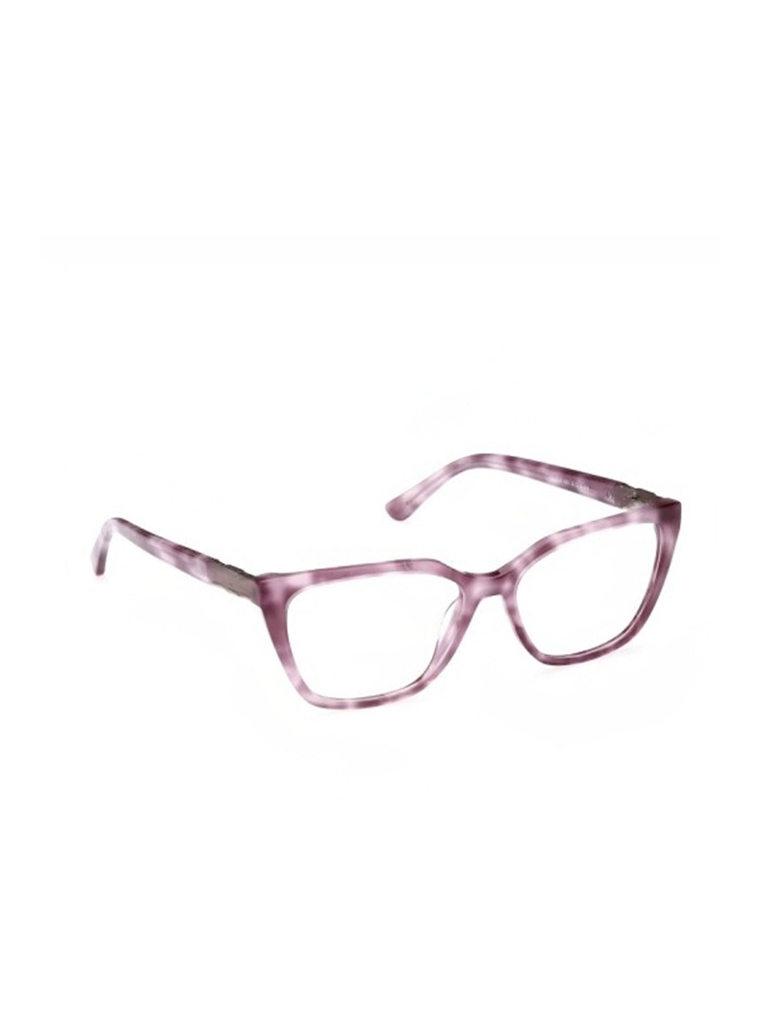 

GUESS Women Abstract Printed Full Rim Rectangle Frames, Purple