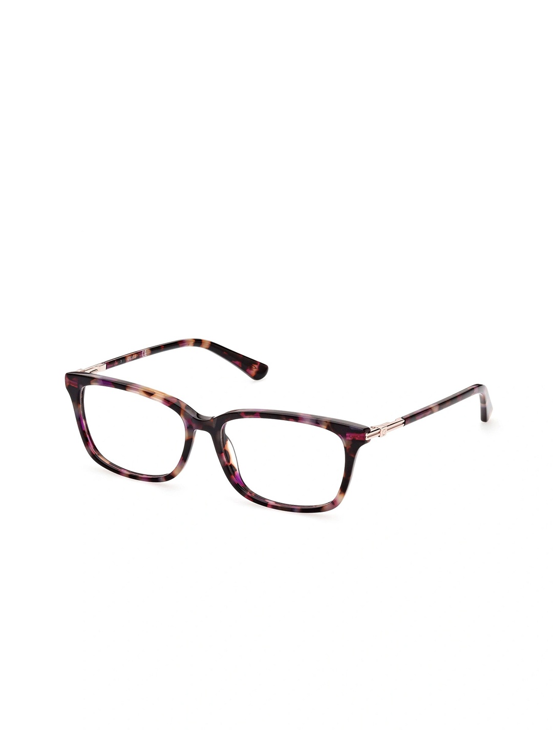 

GUESS Women Abstract Full Rim Rectangle Frames, Gold