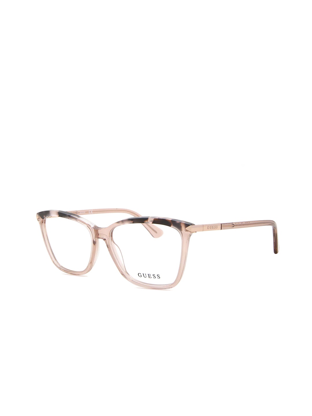 

GUESS Women Abstract Full Rim Square Frames, Beige