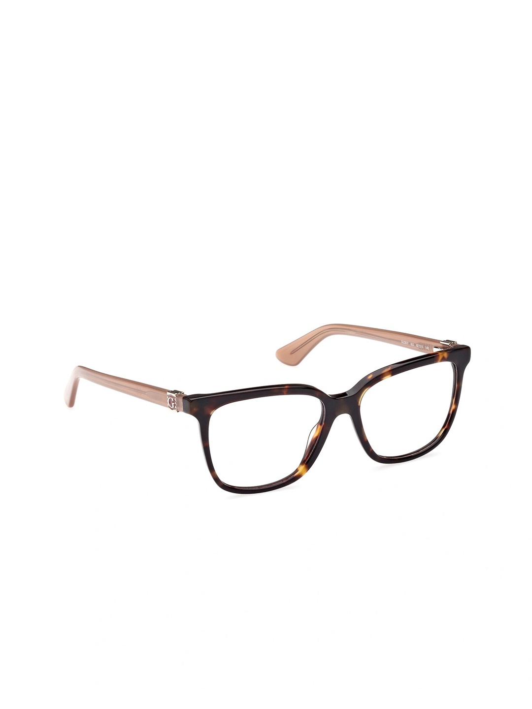 

GUESS Women Abstract Printed Full Rim Square Frames, Brown