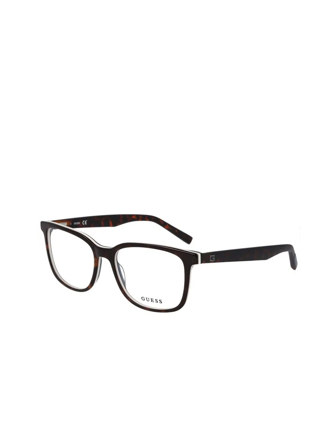 

GUESS Men Full Rim Square Frames, Brown