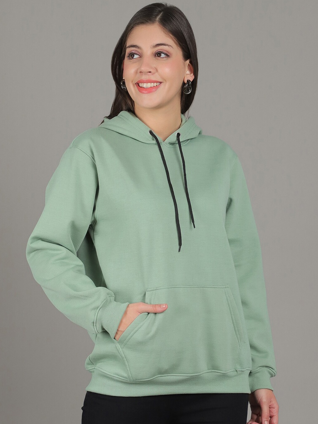 

Jinfo Hooded Fleece Sweatshirt, Sea green