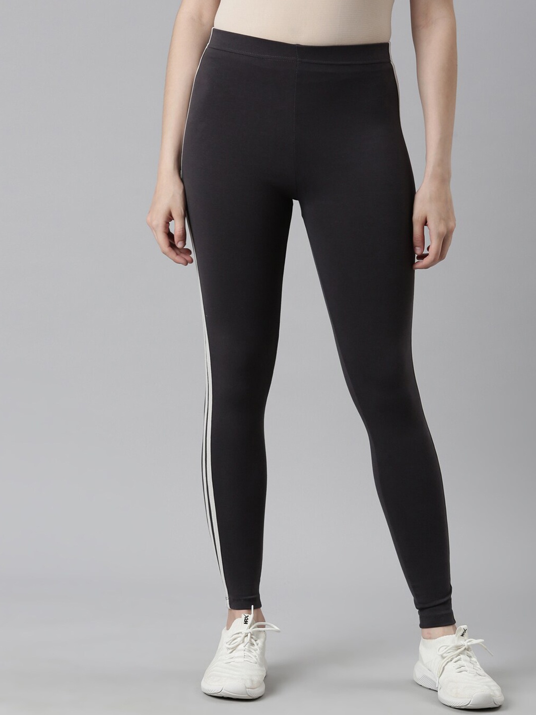 

Go Colors Slim Fit Ankle-Length Leggings, Grey
