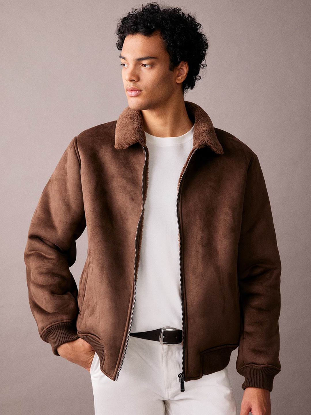 

DeFacto Bomber Jacket, Brown