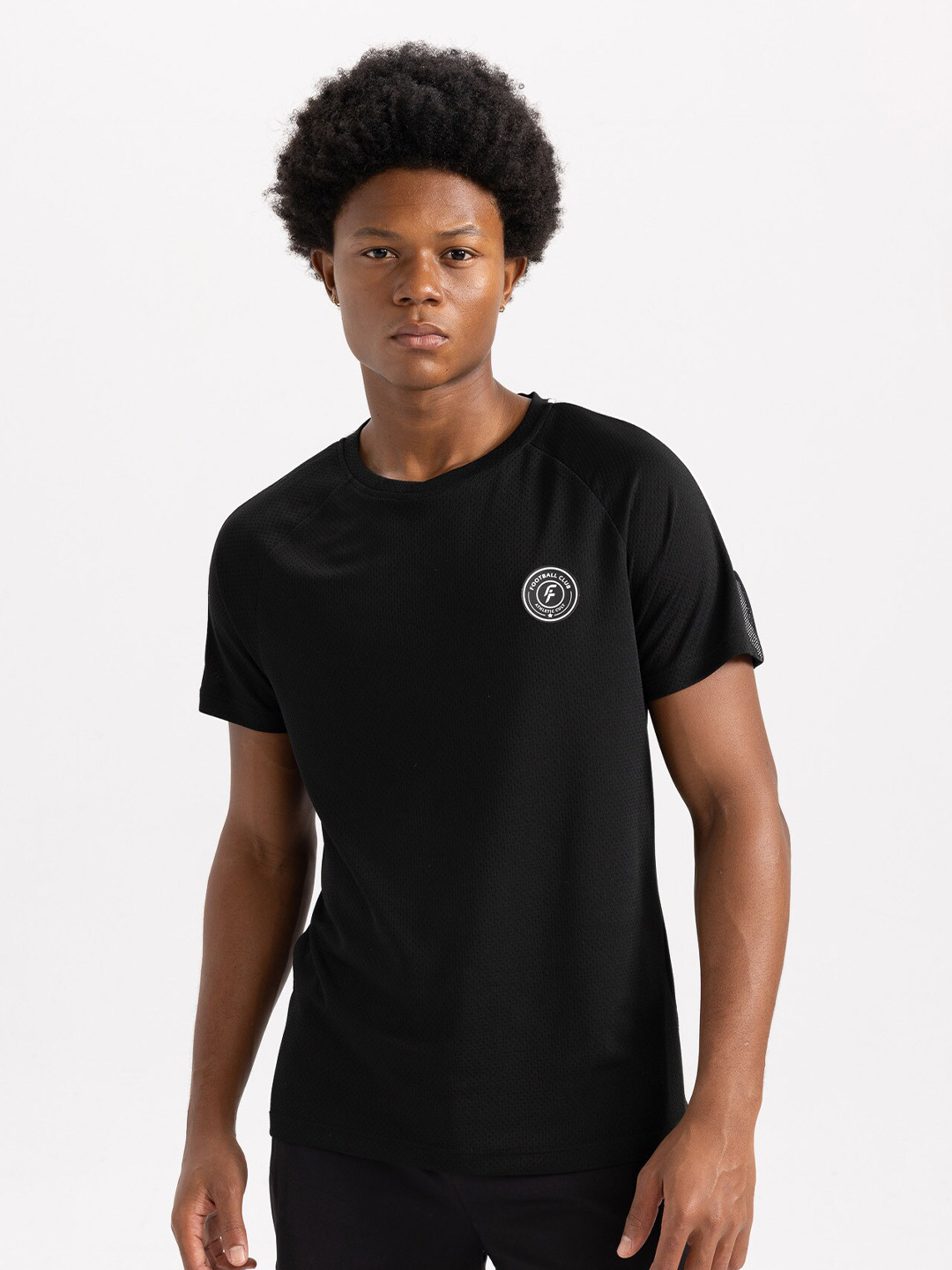 

DeFacto Round Neck Sports T-shirt, Black