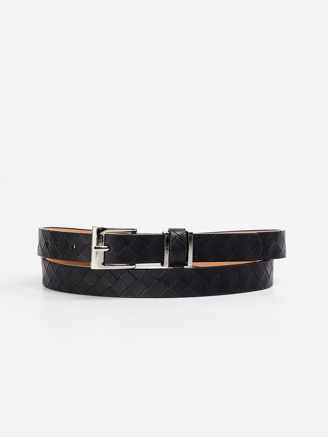 

Ginger by Lifestyle Women Textured Belt, Black