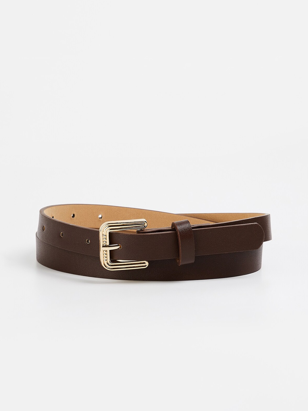 

Ginger by Lifestyle Women Solid Casual Belt, Brown
