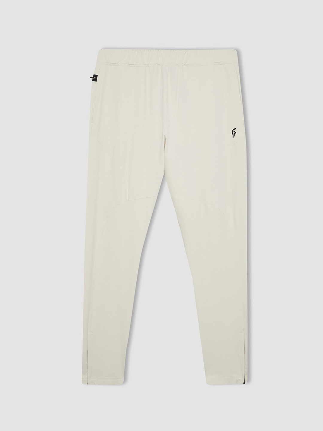 

DeFacto Men Mid-Rise Plain Trousers, White
