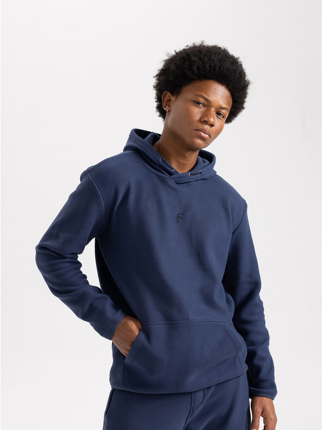 

DeFacto Hooded Pullover Sweatshirt, Navy blue