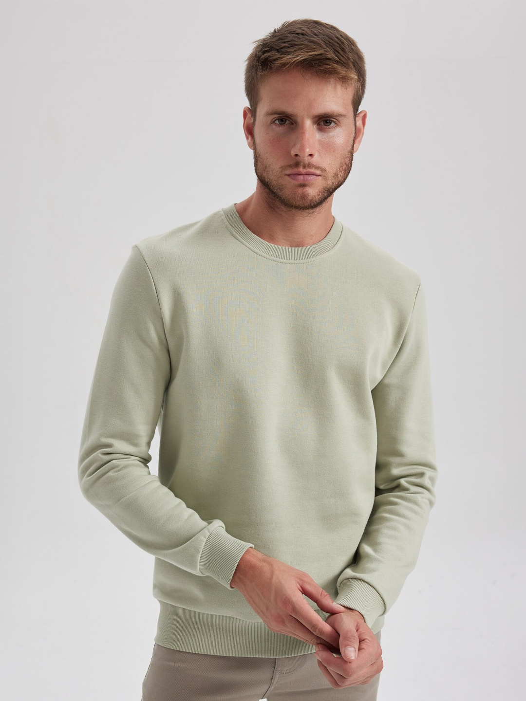 

DeFacto Long Sleeves Pure Cotton Pullover, Green