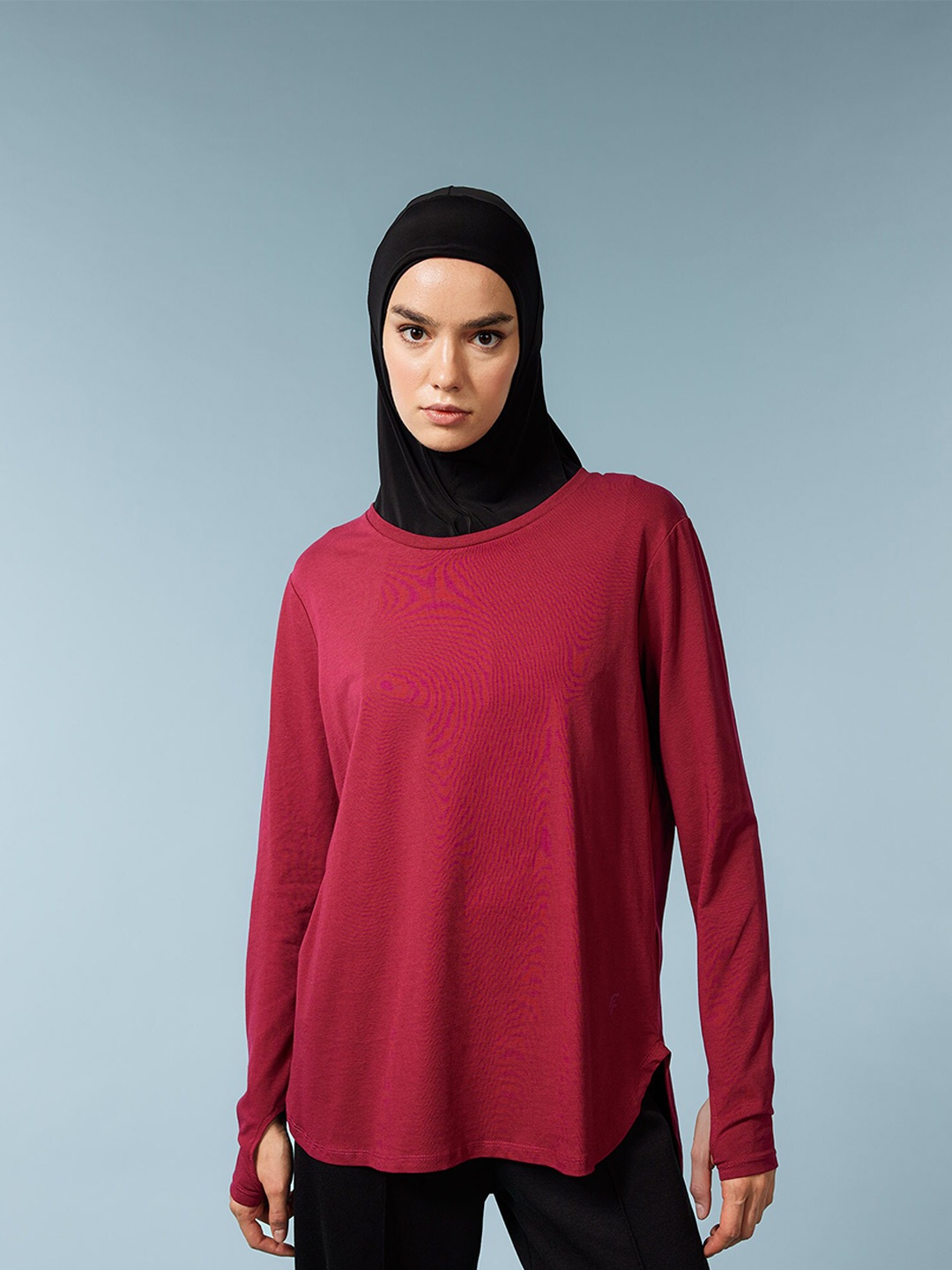 

DeFacto Round Neck Long Sleeves T-shirt, Maroon
