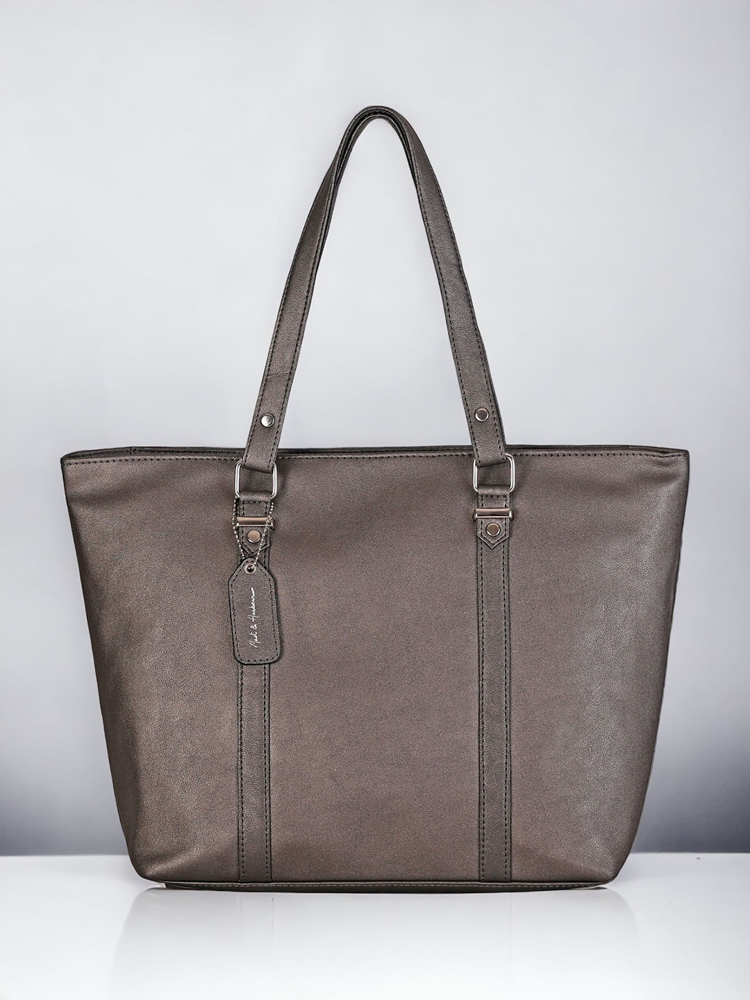 

Mast & Harbour Textured Oversized Shopper Shoulder Bag, Grey