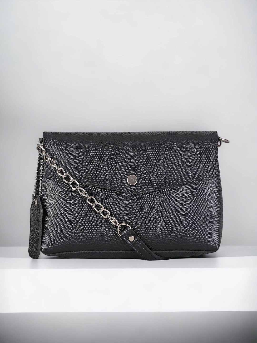 

Mast & Harbour Textured Structured Sling Bag, Black
