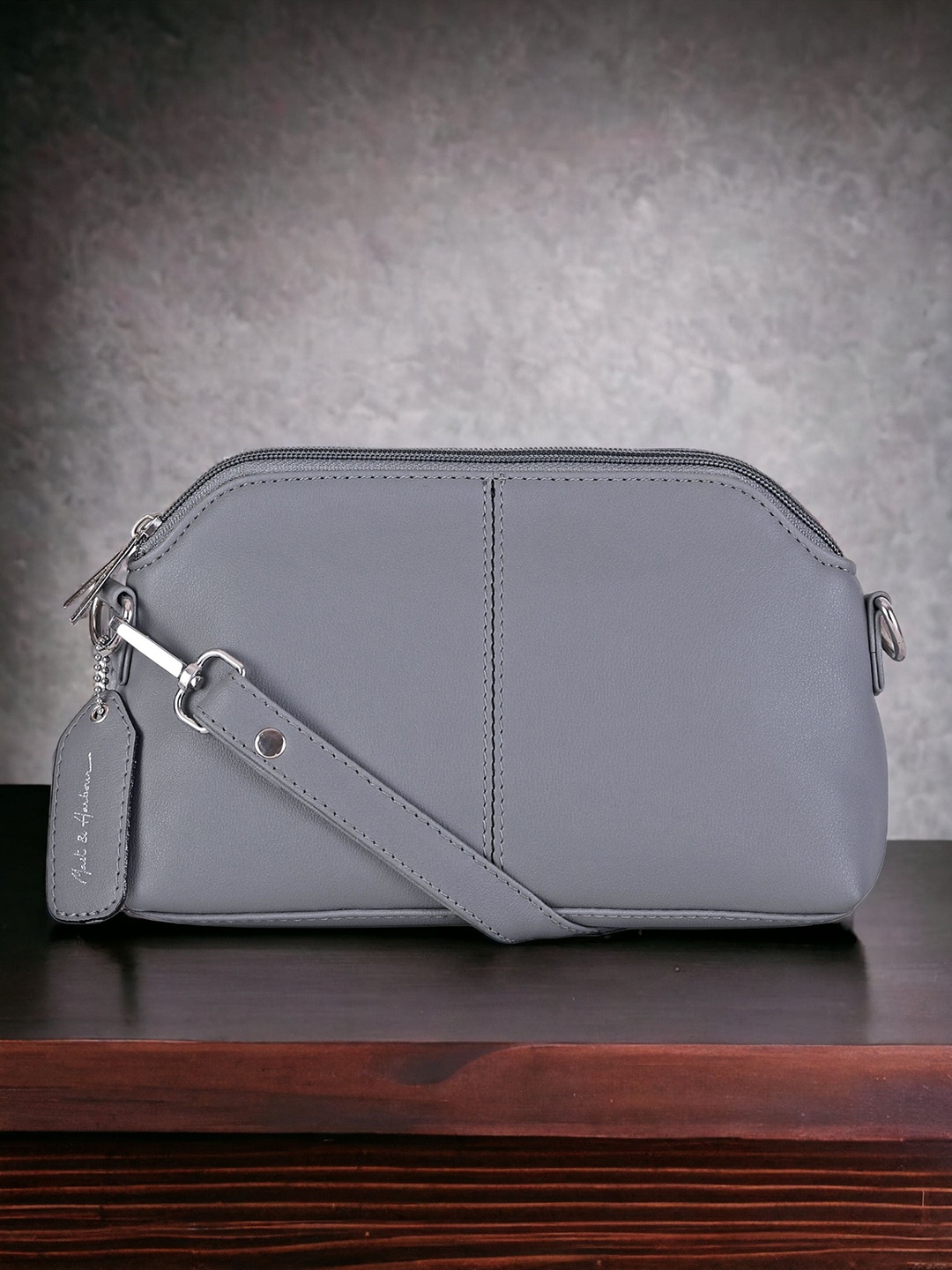 

Mast & Harbour Grey Structured Sling Bag