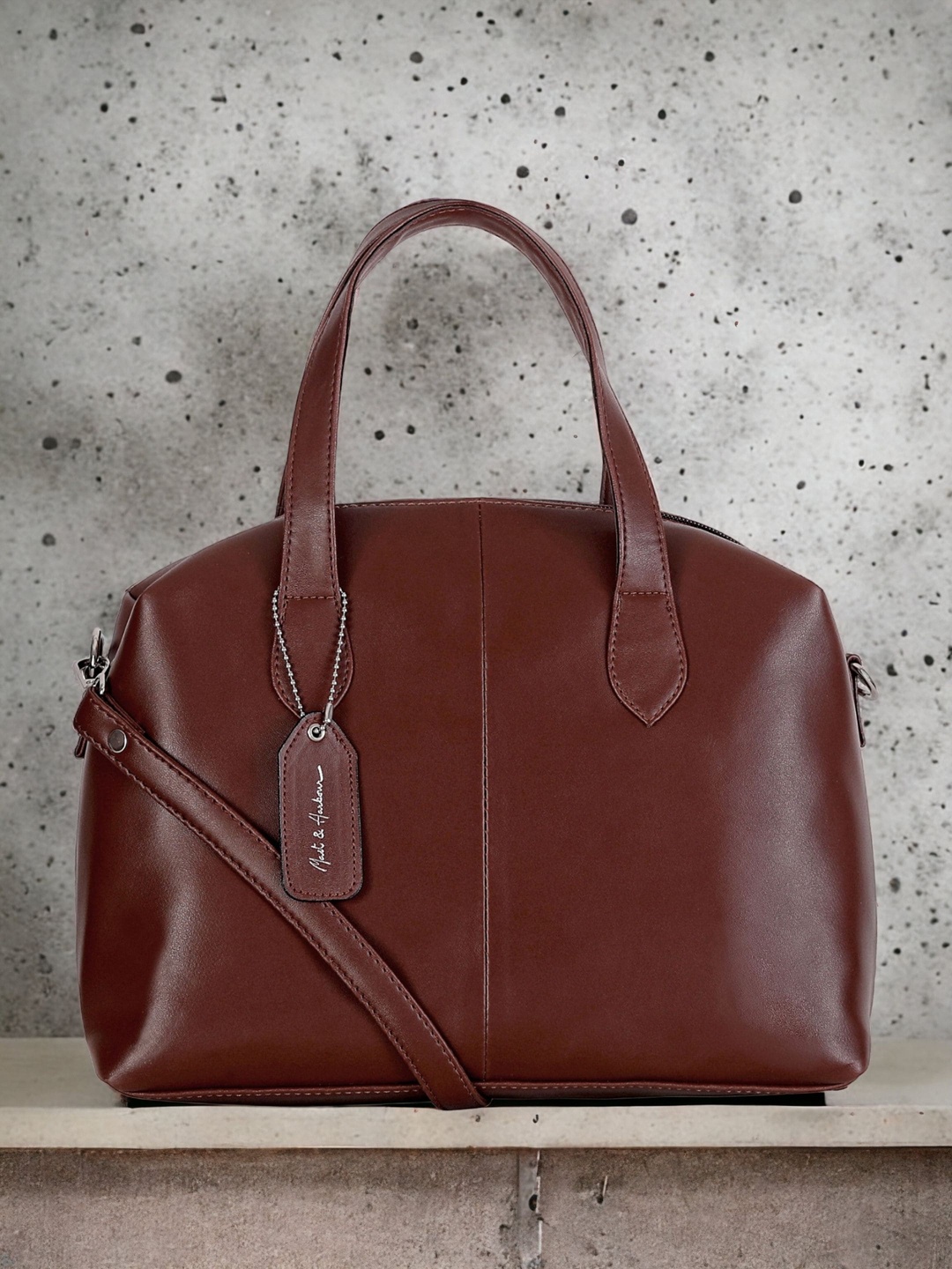 

Mast & Harbour Structured Handheld Bag, Brown