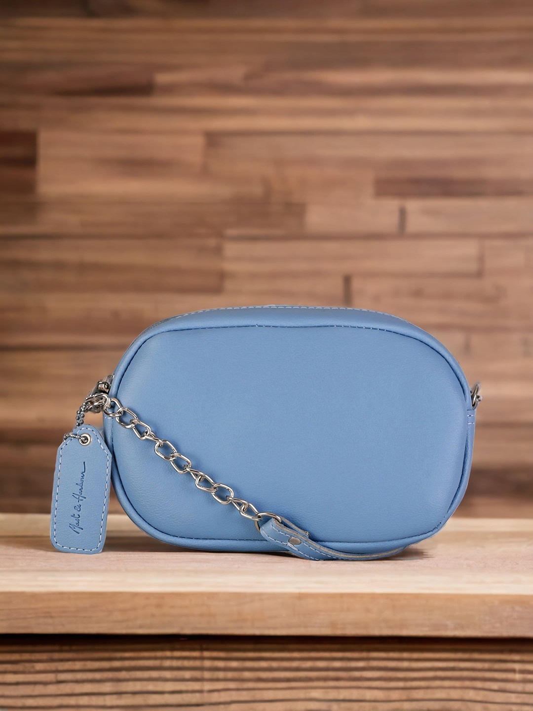 

Mast & Harbour Blue PU Structured Sling Bag