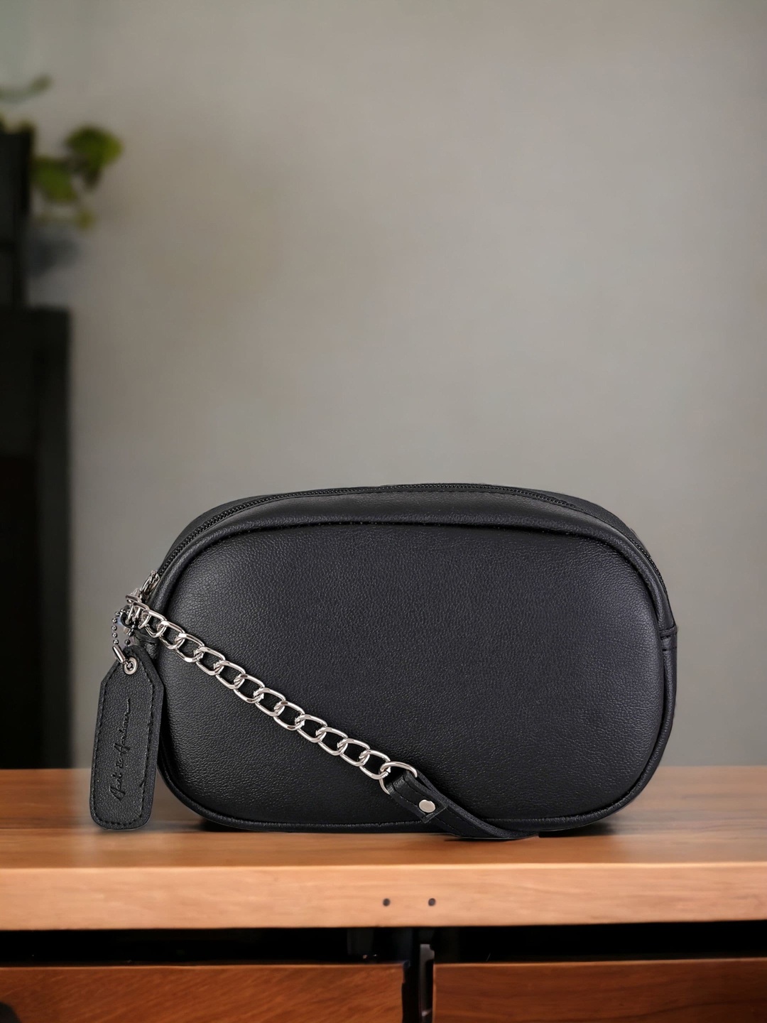 

Mast & Harbour Black Structured Sling Bag