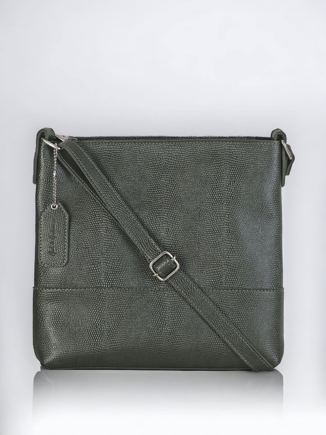 

Mast & Harbour Green Textured Structured Sling Bag