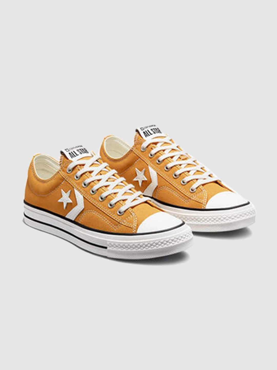 

Converse Men Star Player 76 Premium Canvas Custom Orthotics Sneakers, Yellow