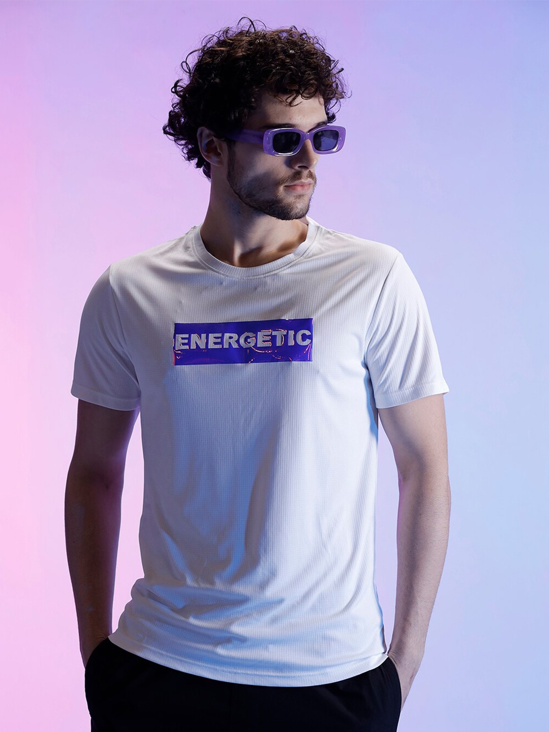 

WROGN Typographic Printed Slim Fit Cotton T-shirt, White