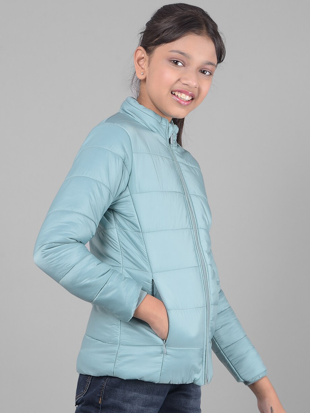 

Crimsoune Club Girls Lightweight Padded Jacket, Sea green