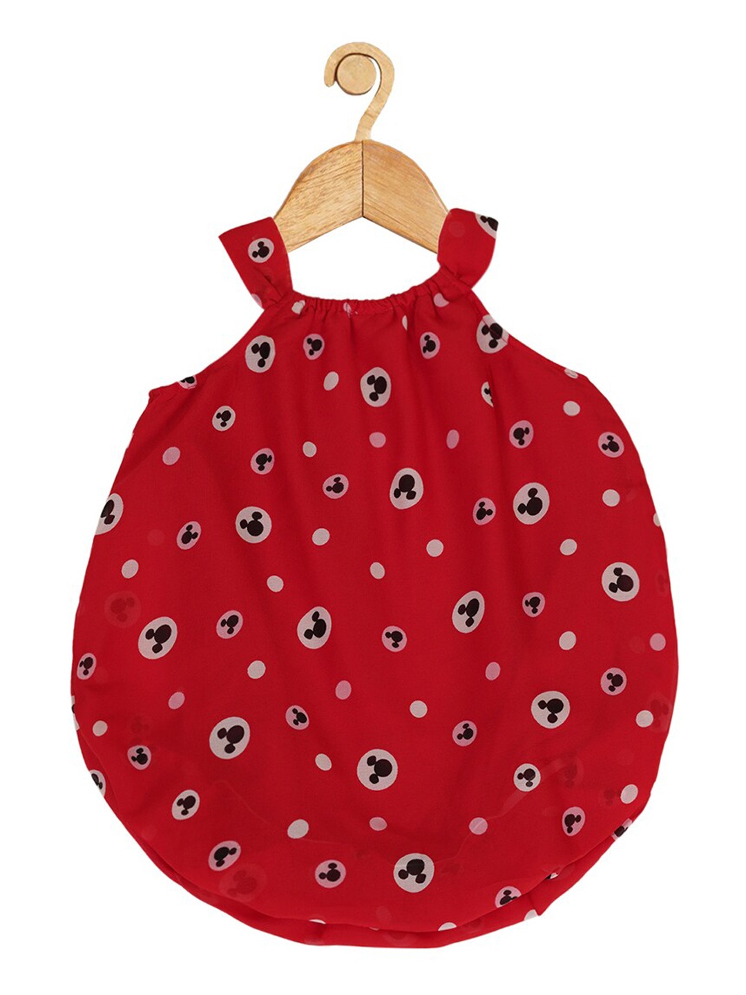 

Creative Kids Infant Girls Mickey Mouse Printed Bodysuit, Red