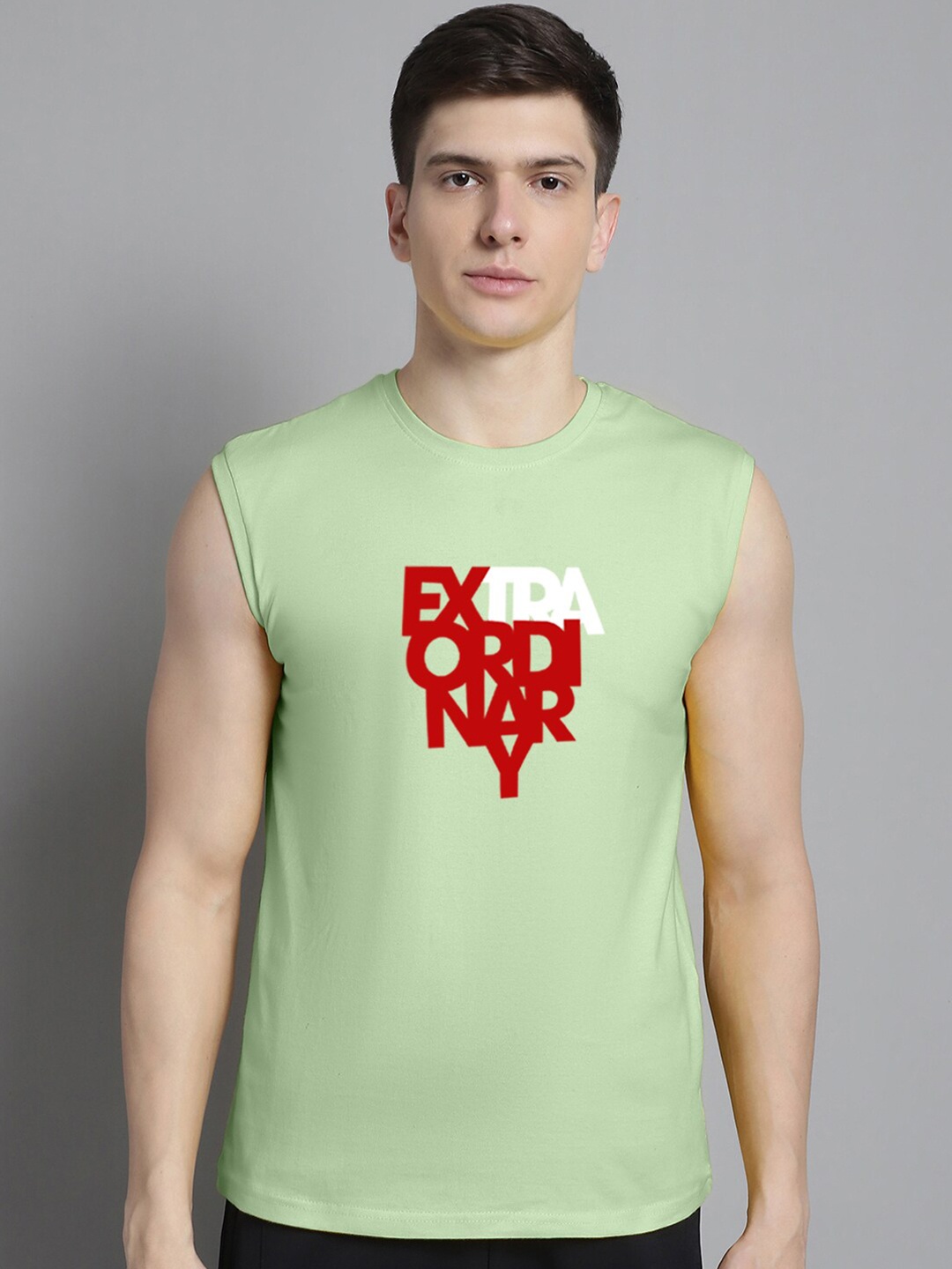 

FBAR Typography Printed Slim Fit Cotton T-shirt, Sea green