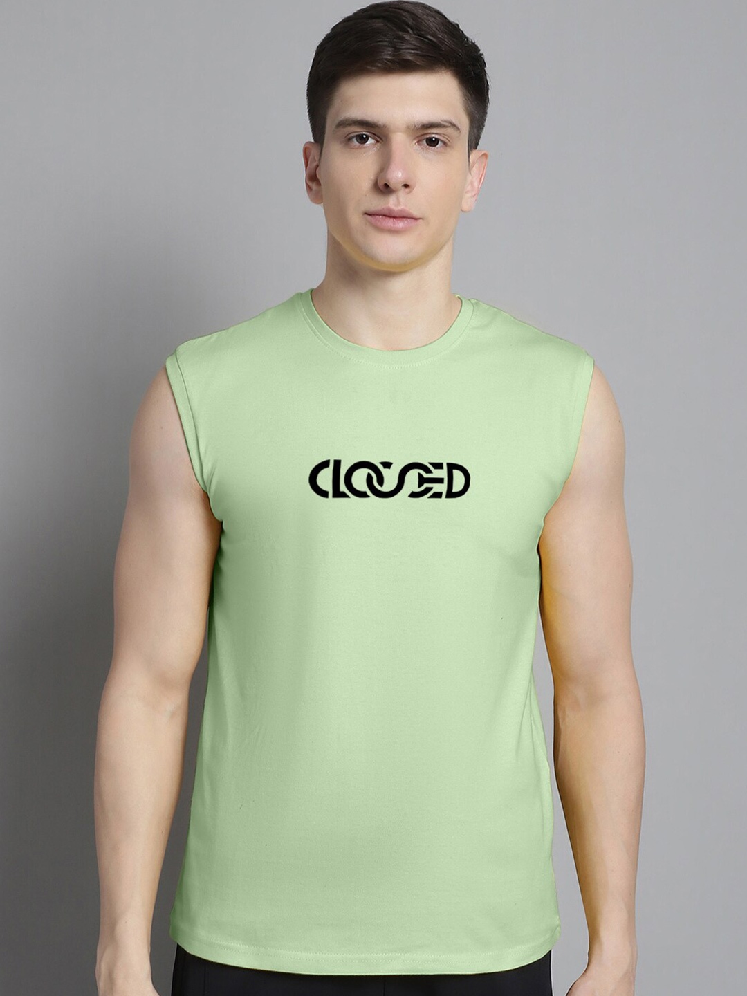 

FBAR Typography Printed Pure Cotton Slim Fit T-shirt, Sea green