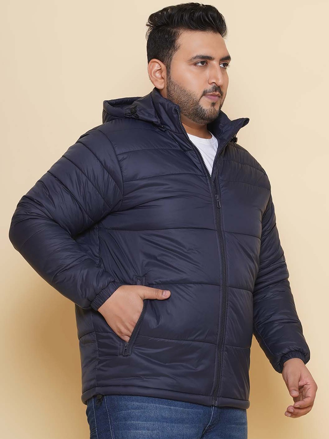 

John Pride Plus Size Lightweight Padded Jacket, Black