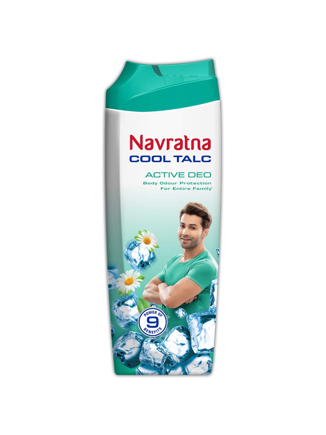 

Navratna Active Deo Cool Talc Talcum Powder For Odour Protection - 200g, Blue
