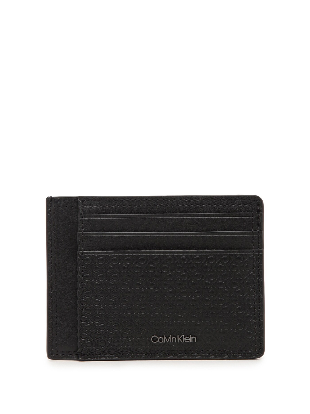 

Calvin Klein Men Textured Leather Card Holder, Black