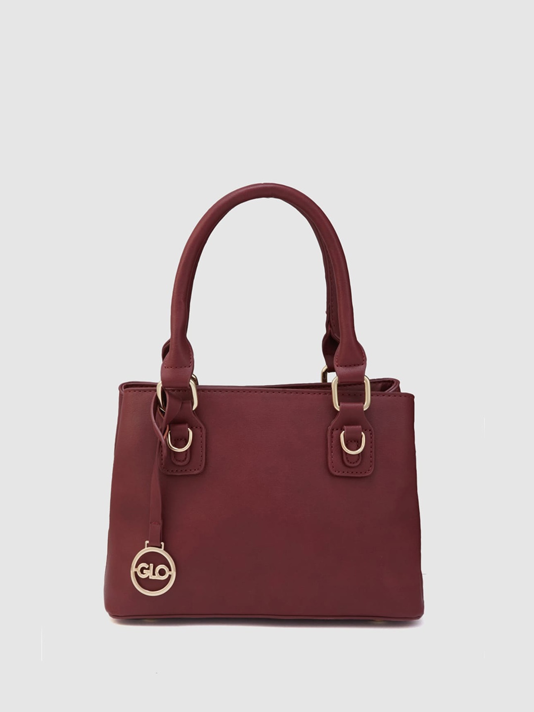 

Globus Structured Handheld Bag, Maroon