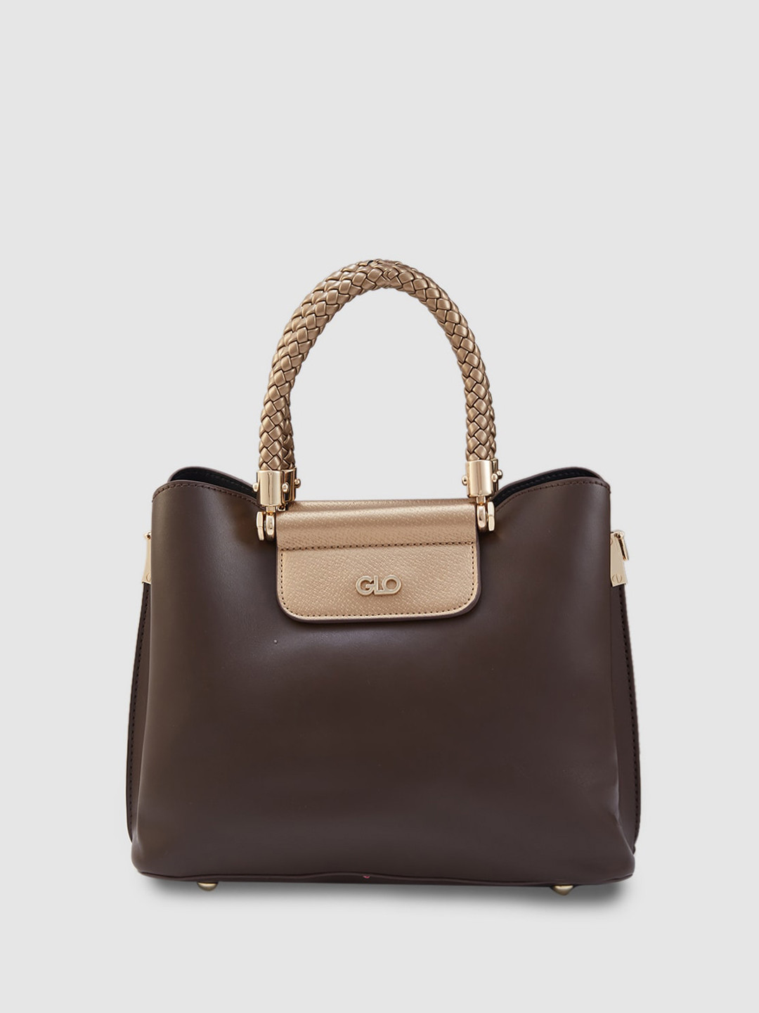 

Globus Structured Handheld Bag, Brown