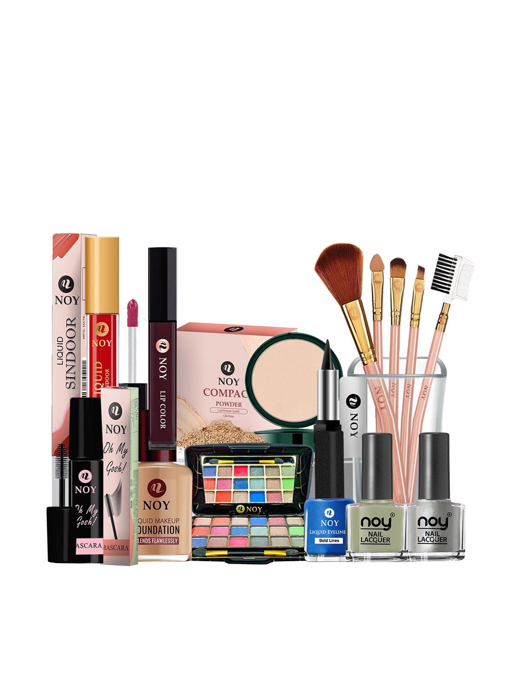 

NOY Set Of 15 Captivate For Any Festival Makeup Combo - 1054, Blue