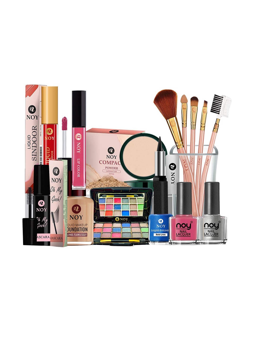 

NOY 15Pcs Essence Makeup Combo - Effortless Beauty Captured In Harmony - Combo No. 771, Peach